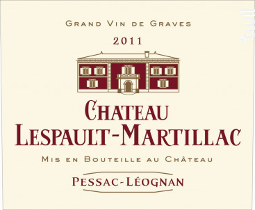 Château Lespault-Martillac - Domaine de Chevalier - 2011 - Rouge