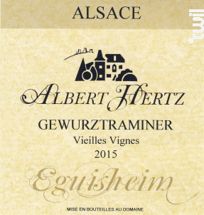 Gewurztraminer Vieilles Vignes - Albert Hertz - 2015 - Blanc