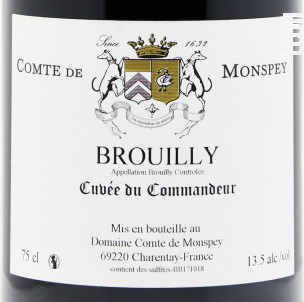 Cuvée du Commandeur - Domaine Comte De Monspey - 2017 - Rouge