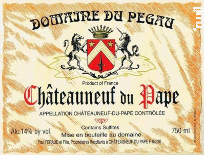Cuvée réservée - Domaine du Pegau - 2023 - Rouge