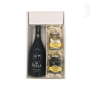 Coffret Cadeau - 1 Brut - 1 Pot De Calissons - 1 Pot D'amandes Enrobées - Champagne Ayala - No vintage - Effervescent