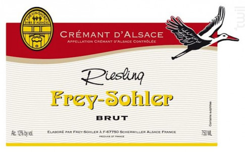 Riesling  Millésimé - ALSACE FREY-SOHLER - 2008 - Blanc