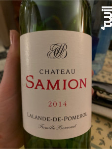Château Samion Lalande-de-Pomerol - Château Samion - 2021 - Rouge