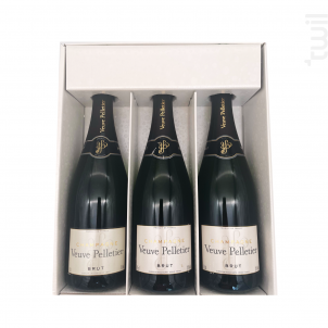 Coffret Cadeau - 3 Brut - Champagne Veuve Pelletier & Fils - No vintage - Effervescent