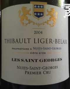 Les Saint Georges - Thibault Liger-Belair - 2018 - Rouge