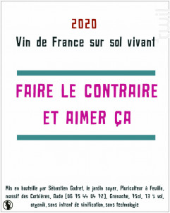Faire le contraire et aimer ça - Le Jardin Super - 2020 - Rouge