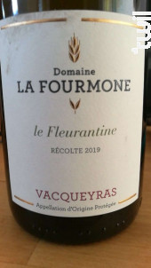 Fleurantine - Domaine la Fourmone - 2019 - Blanc