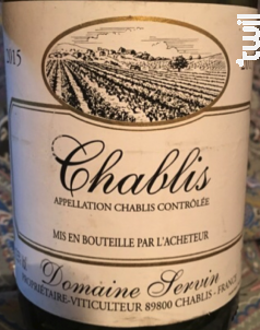 Chablis - Domaine Servin - 2007 - Blanc