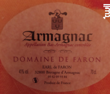 Armagnac - Domaine de Faron - 1989 - Blanc