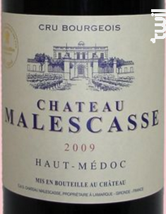 Château Malescasse - Château Malescasse - 2009 - Rouge