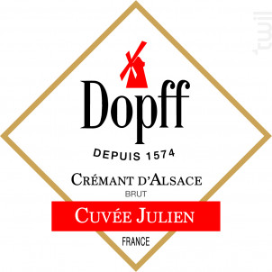 Crémant d'Alsace Cuvée Julien - Brut - Dopff Au Moulin - No vintage - Effervescent