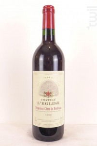 Château L'église - Château l'Eglise - 2003 - Rouge