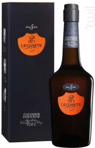 Calvados Lecompte Pays D'auge - 5 Ans - Calvados Lecompte - No vintage - 