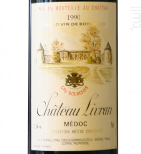 Château Livran - Château Livran - 1990 - Rouge