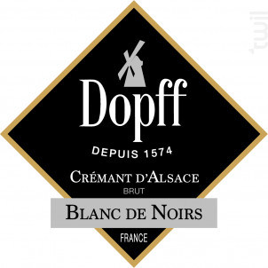 Crémant d'Alsace Blanc de Noirs - Dopff Au Moulin - 2018 - Effervescent