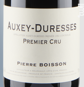 Auxey-duresses 1er Cru - Domaine Pierre Boisson - 2019 - Rouge
