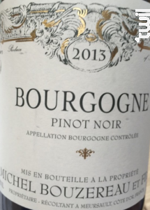 Bourgogne Pinot Noir - Domaine Michel Bouzereau & Fils - 1989 - Rouge