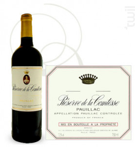 Réserve de la Comtesse - Château Pichon Longueville Comtesse de Lalande - 2013 - Rouge