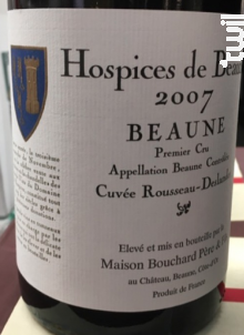 Beaune Cuvée Rousseau Deslandes - Hospices de Beaune - 2021 - Rouge