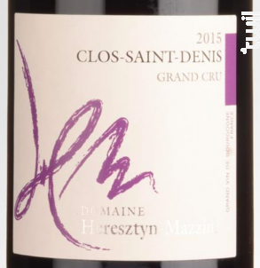 Clos Saint-denis Grand Cru - Domaine Heresztyn-Mazzini - 2020 - Rouge