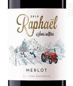 Raphaël - Sans sulfite - Merlot - Vignobles Coudert - 2021 - Rouge
