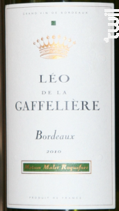 Léo de la Gaffelière Bordeaux - Château La Gaffelière - 2010 - Rouge