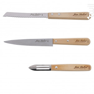 Coffret De 3 Couteaux Hêtre - jean dubost -  - 