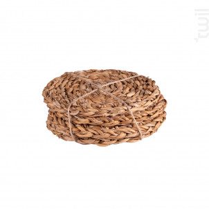 Set De 4 Dessous De Verre En Jonc De Mer 11 Cm - table passion -  - 