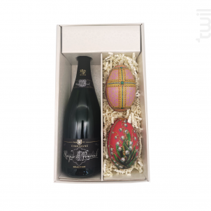 Coffret Cadeau - 1 Brut - 2 Oeufs De Fabergé - Champagne Marquis de Pomereuil - No vintage - Effervescent