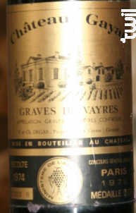 Château Gayat - Château Gayat - 1974 - Rouge