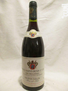 Premier Cru Les Millandes - Dufouleur Père et Fils - 1993 - Rouge