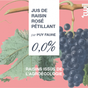Jus de raisin rosé pétillant - Château du Puy-Faure -  - 