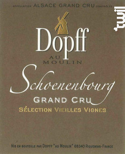 Riesling Vieilles Vignes Grand Cru Schoenenbourg de Riquewihr - Dopff Au Moulin - 2015 - Blanc