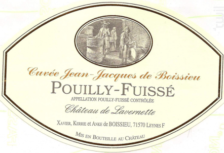 Pouilly Fuissé - Cuvée Jean-Jacques de Boissieu - Château de Lavernette - 2022 - Blanc