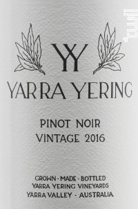 Pinot Noir - YARRA YERING - 2018 - Rouge