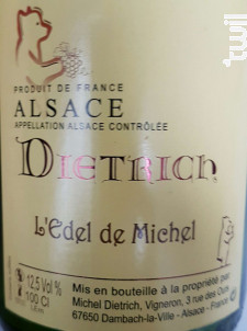 L'Edel de Michel - Famille Dietrich - No vintage - Rouge