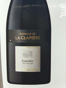 Gatefer - DOMAINE DE LA CLAPIERE - 2019 - Rouge
