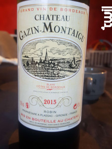 Château Gazin-Montaigu - Château Gazin-Montaigu - 2015 - Rouge