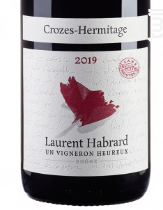 Crozes-Hermitage sans sulfites ajoutés - Domaine Laurent Habrard - 2019 - Rouge