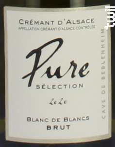 Pure Sélection Blanc de Blancs Brut - Cave de Beblenheim - 2020 - Effervescent