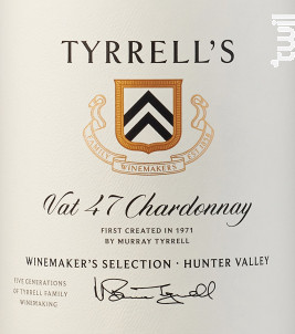 VAT 47 - CHARDONNAY - TYRRELL'S WINES - 2021 - Blanc