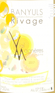 Rivage - Domaine Vial Magnères - 2017 - Blanc