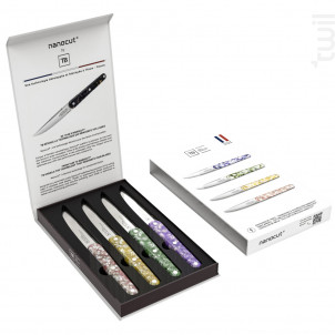Coffret De 4 Couteaux De Table Joseph Nanocut Multicolore - Tarrerias Bonjean -  - 