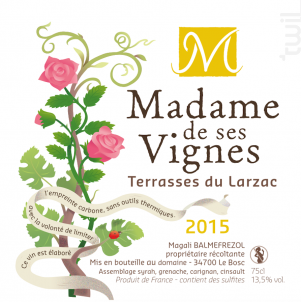 Rouge Bonbon - Madame de ses Vignes - 2015 - Rouge