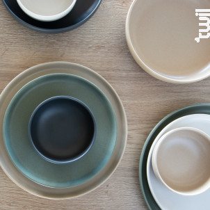 Assiette Plate Uno Crème 28 Cm lot De 6 - table passion -  - 