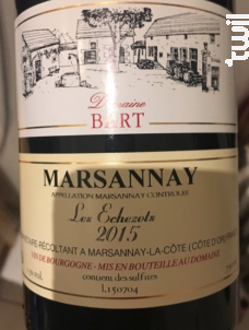 Buy Wine Marsannay Echezots - Domaine Bart - Price
