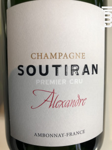 Cuvée Alexandre - Champagne A. Soutiran - No vintage - Effervescent
