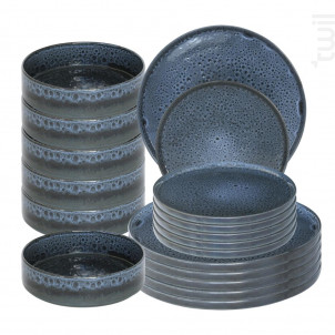 Service D'assiettes Abysses 18 Pièces - table passion -  - 