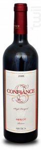 Confiance Merlot - Sintica Winery - 2008 - Rouge