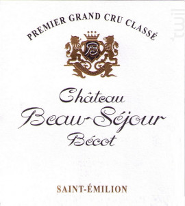 Château Beau-Séjour Bécot - Château Beau-Séjour Bécot - 2014 - Rouge